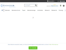 Tablet Screenshot of matratzenschutz24.net